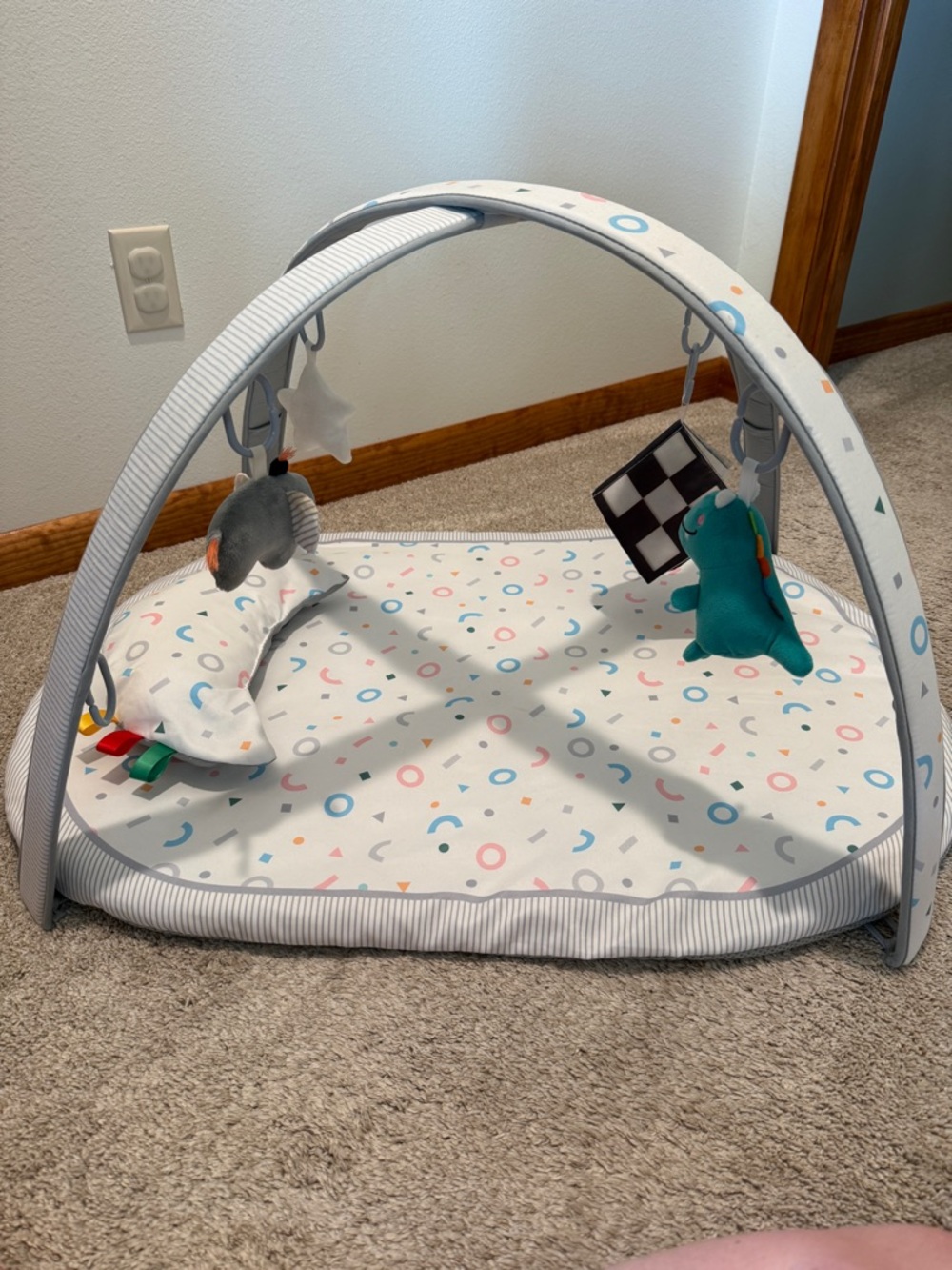 Baby Activity Gym Playmat - Neutral Kraft Illustration